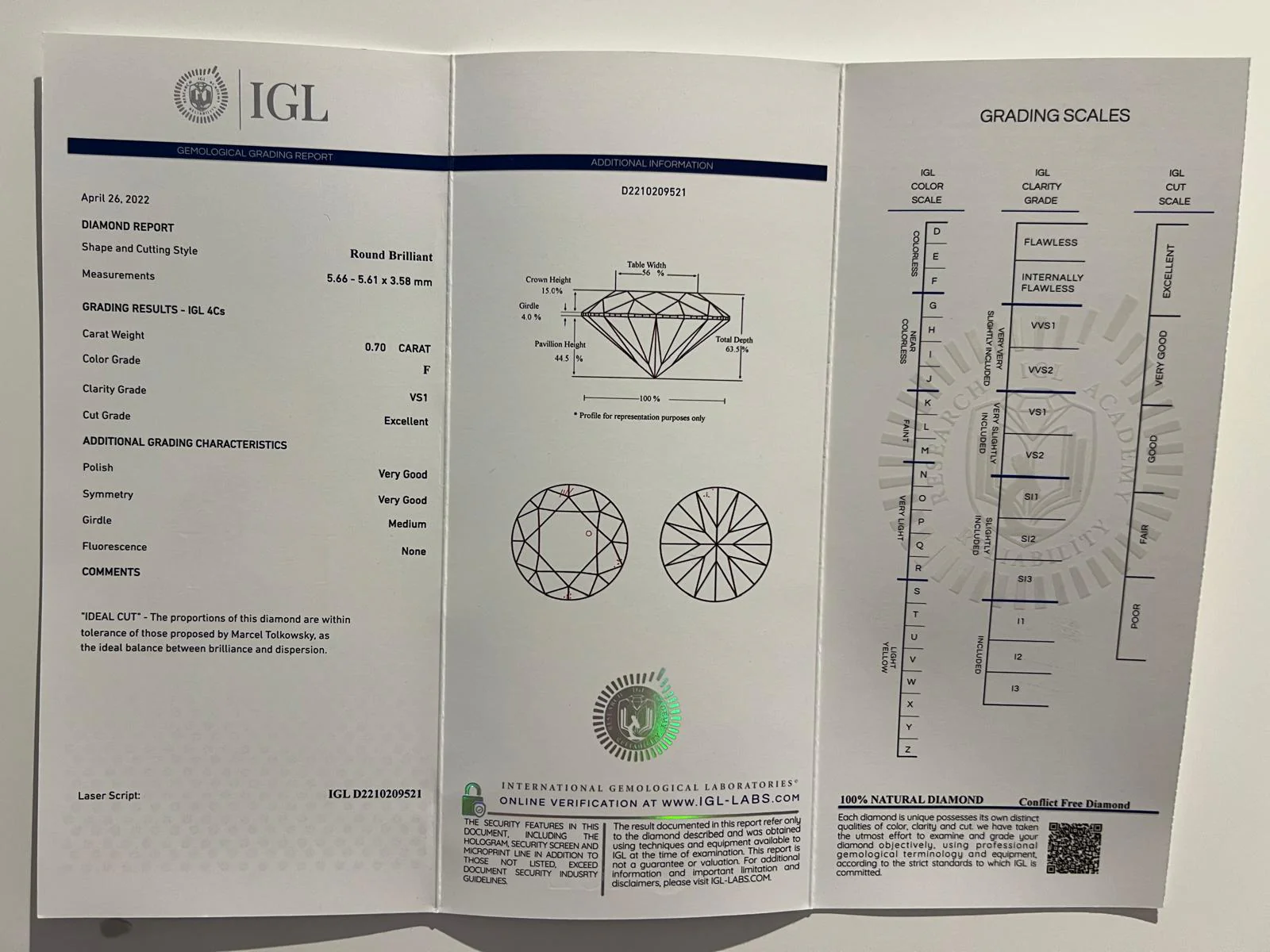 Pink argyle diamond 18ct White & Rose Gold Trilogy Ring 0.79ct - Image 11