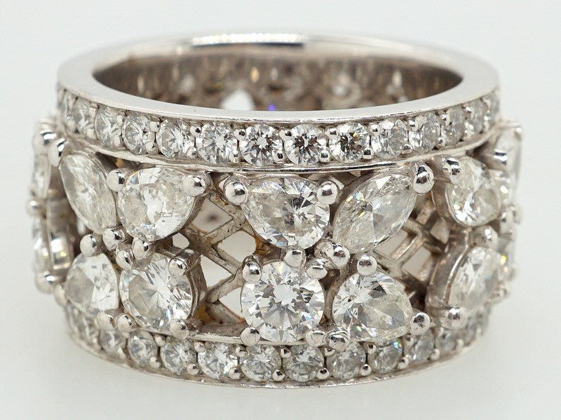 18ct White Gold Diamond Dress Ring - Image 4