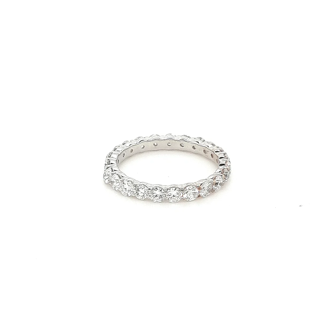 Bespoke Eternity White Gold Ring 1.51ct - Image 3