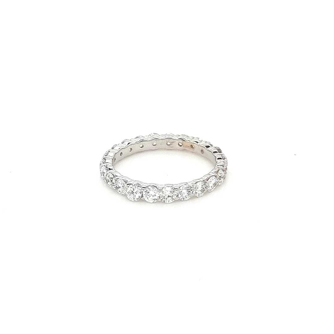 Bespoke Eternity White Gold Ring 1.51ct - Image 4