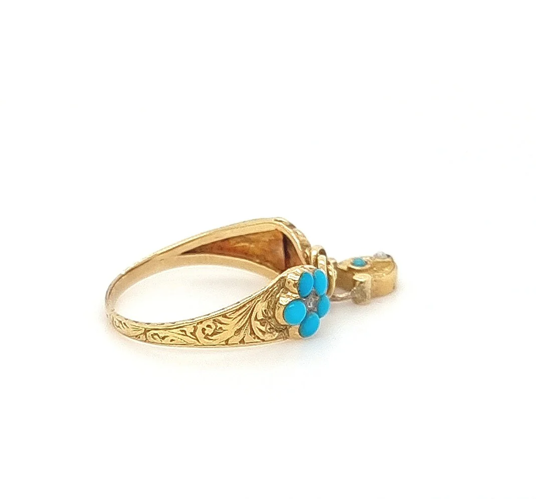 Bespoke Georgian Lovers Ring - Image 7