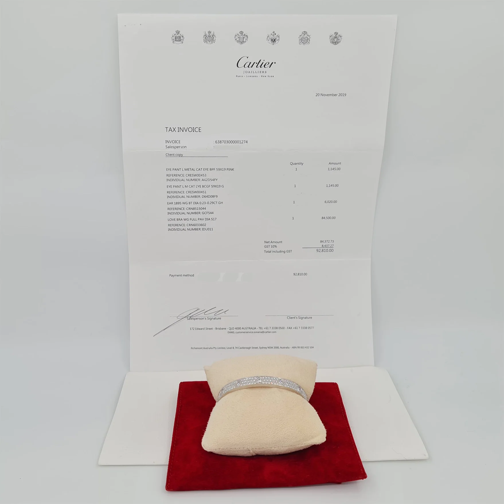 Cartier Love Bracelet 3.70ct - Image 9