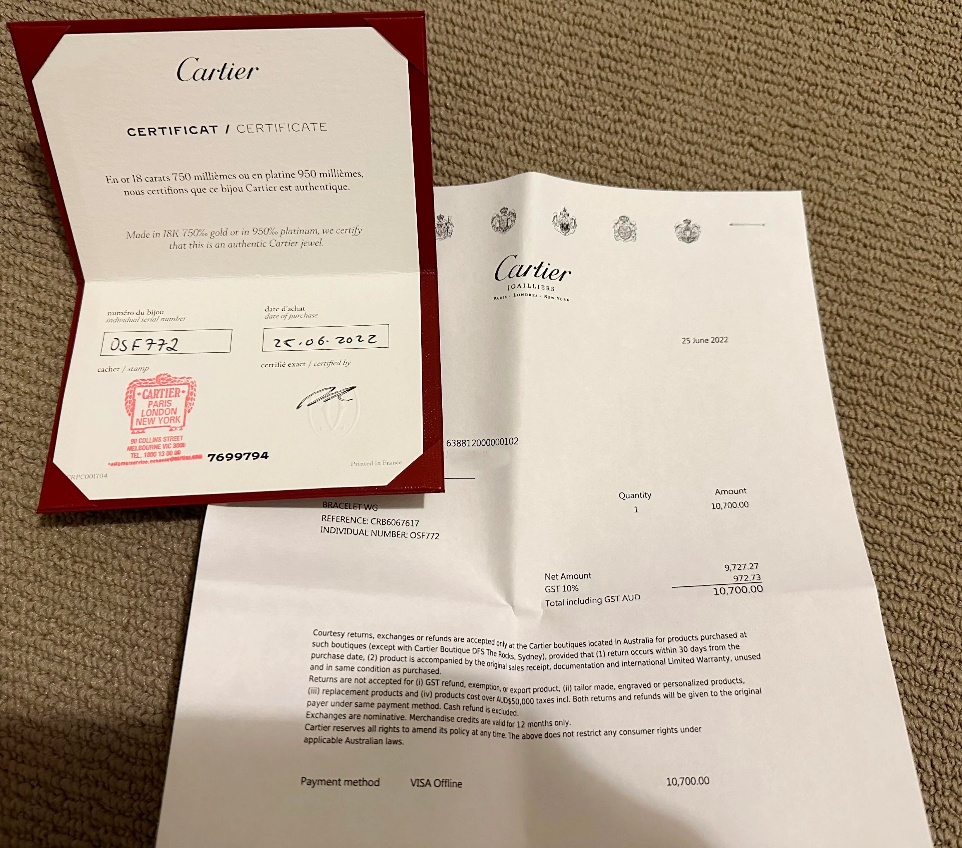 Cartier Love Bracelet - Image 3