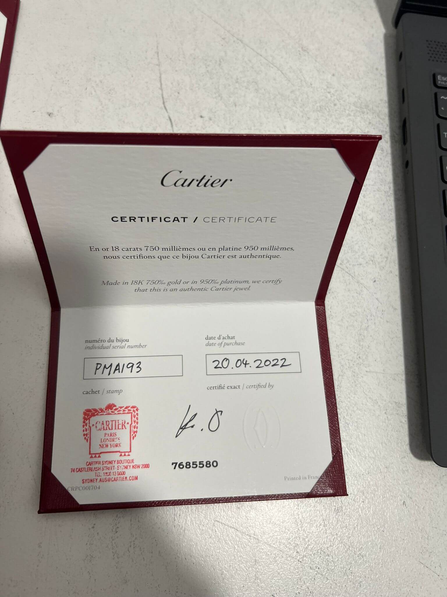 Cartier Love Yellow Gold Ring with 3 Diamonds - Image 11