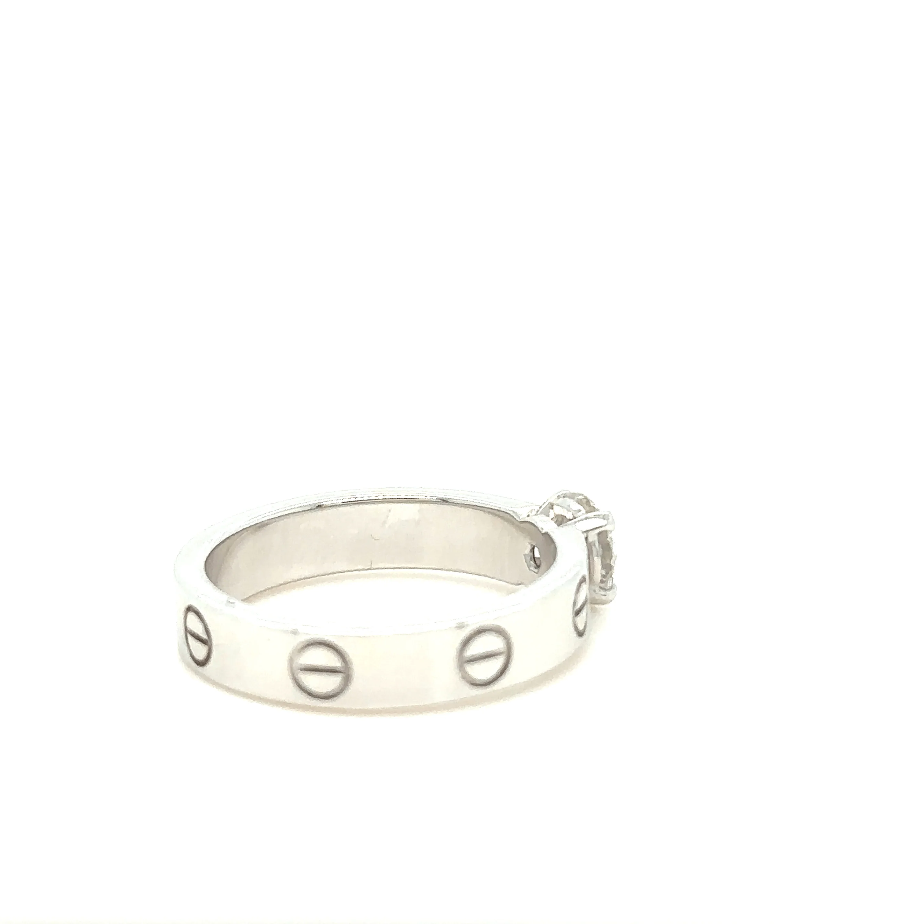 Cartier White Gold Love Solitaire Ring - Image 6