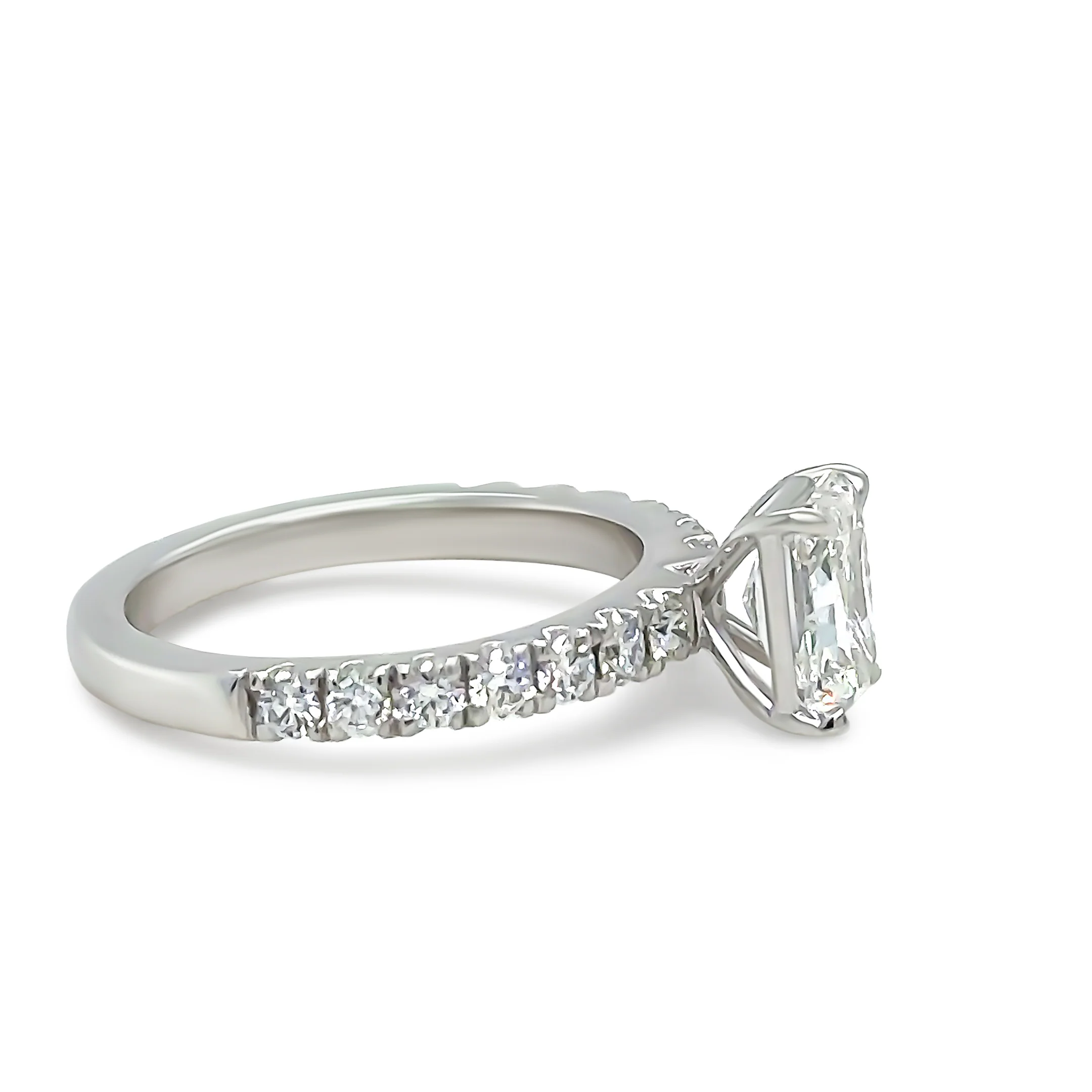 GIA 18ct White Gold Diamond Engagement Ring 1.20ct - Image 3
