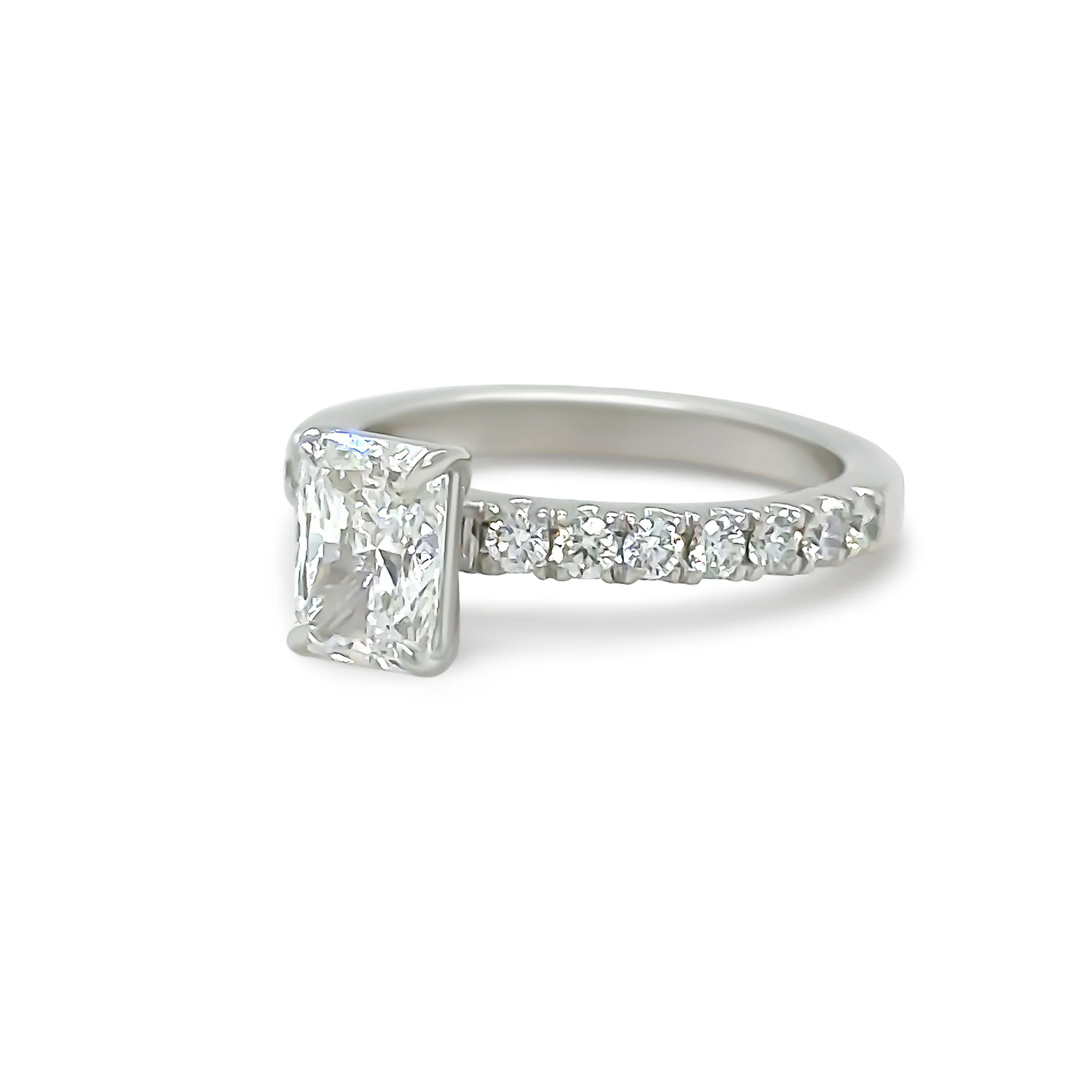 GIA 18ct White Gold Diamond Engagement Ring 1.20ct - Image 4