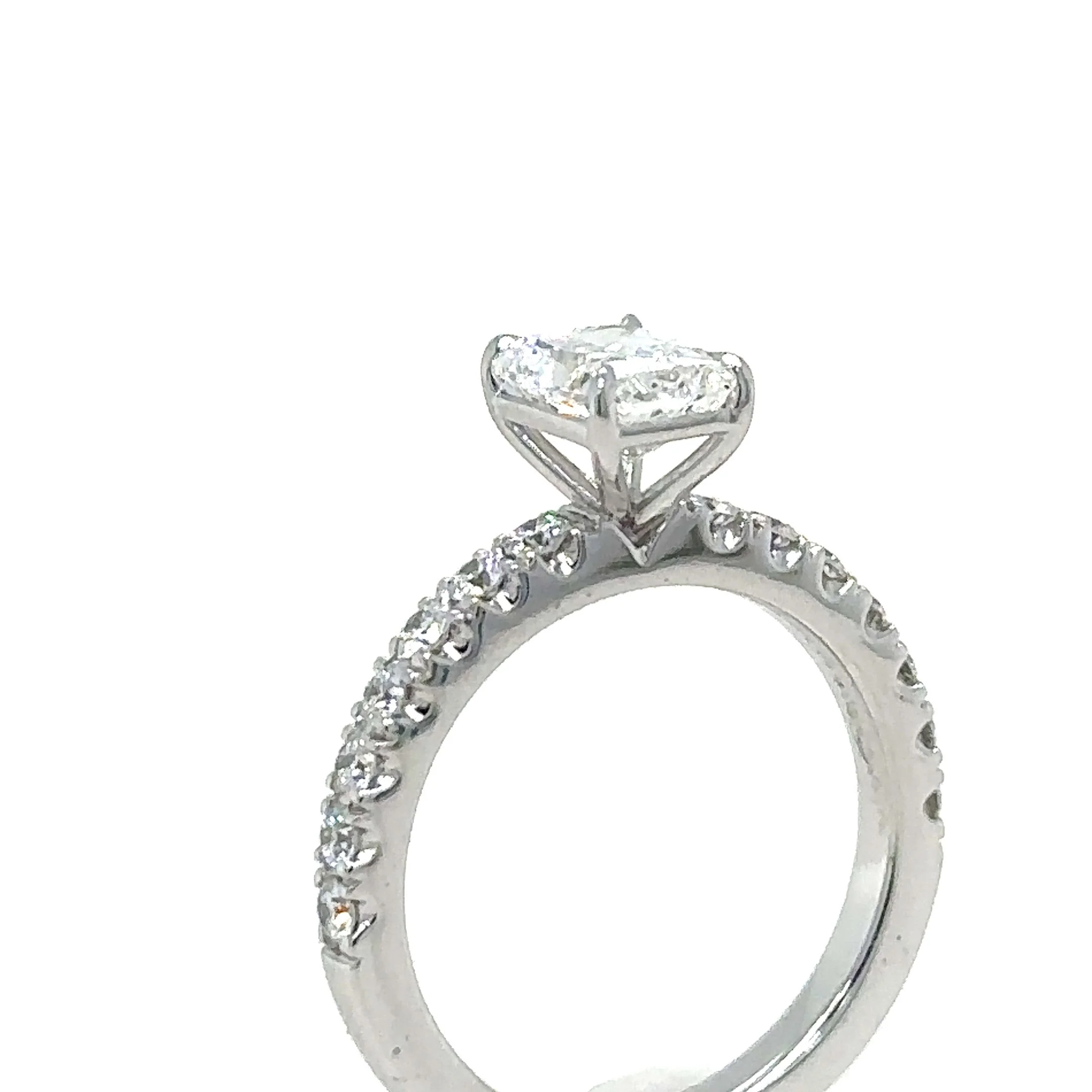 GIA 18ct White Gold Diamond Engagement Ring 1.20ct - Image 5