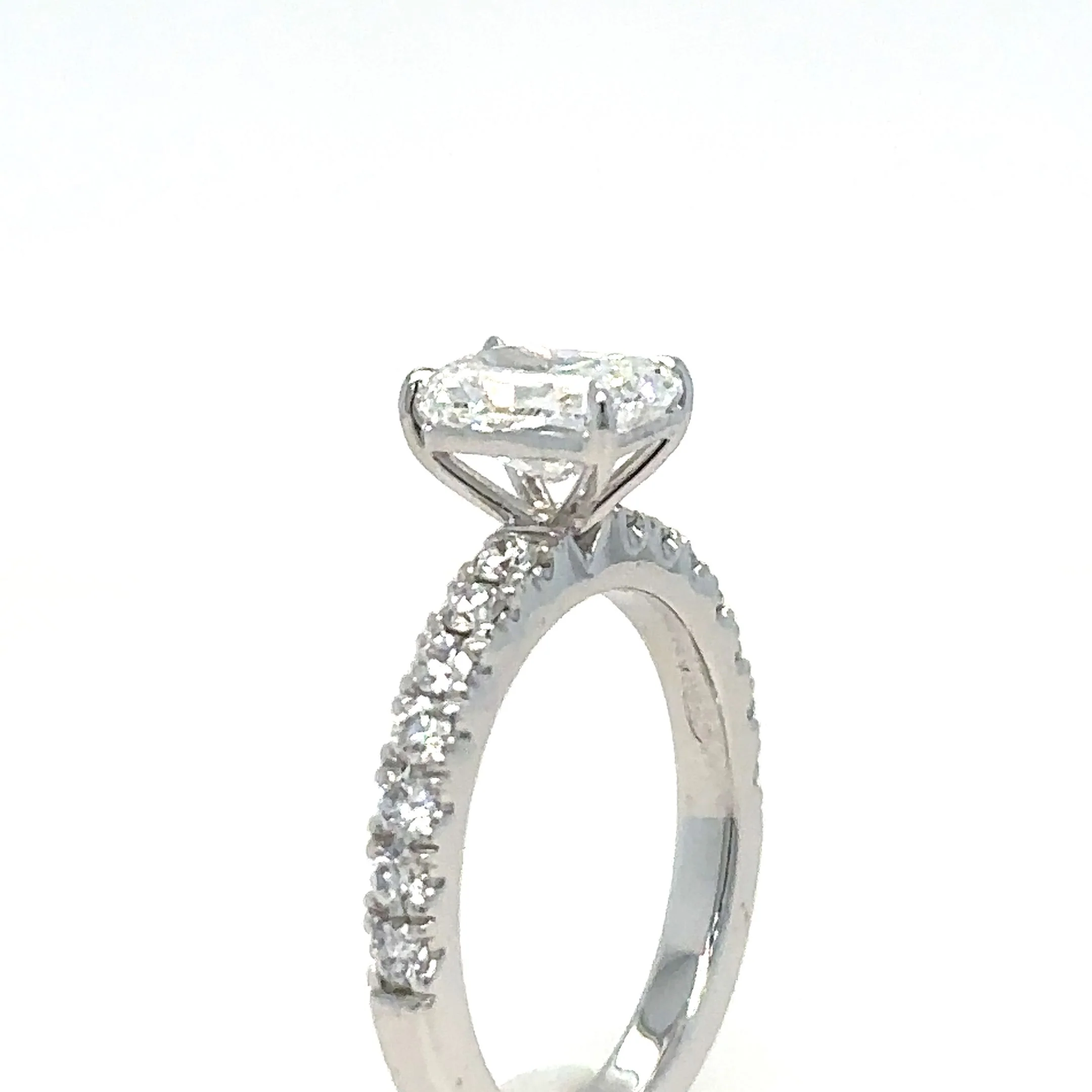 GIA 18ct White Gold Diamond Engagement Ring 1.20ct - Image 6