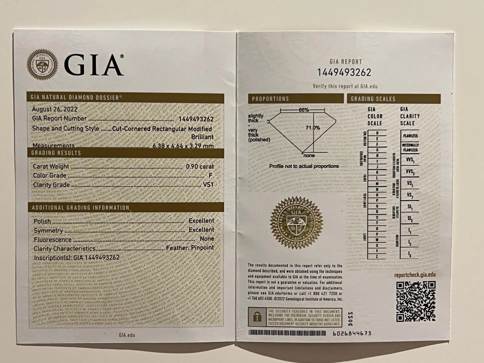 GIA 18ct White Gold Diamond Engagement Ring 1.20ct - Image 9