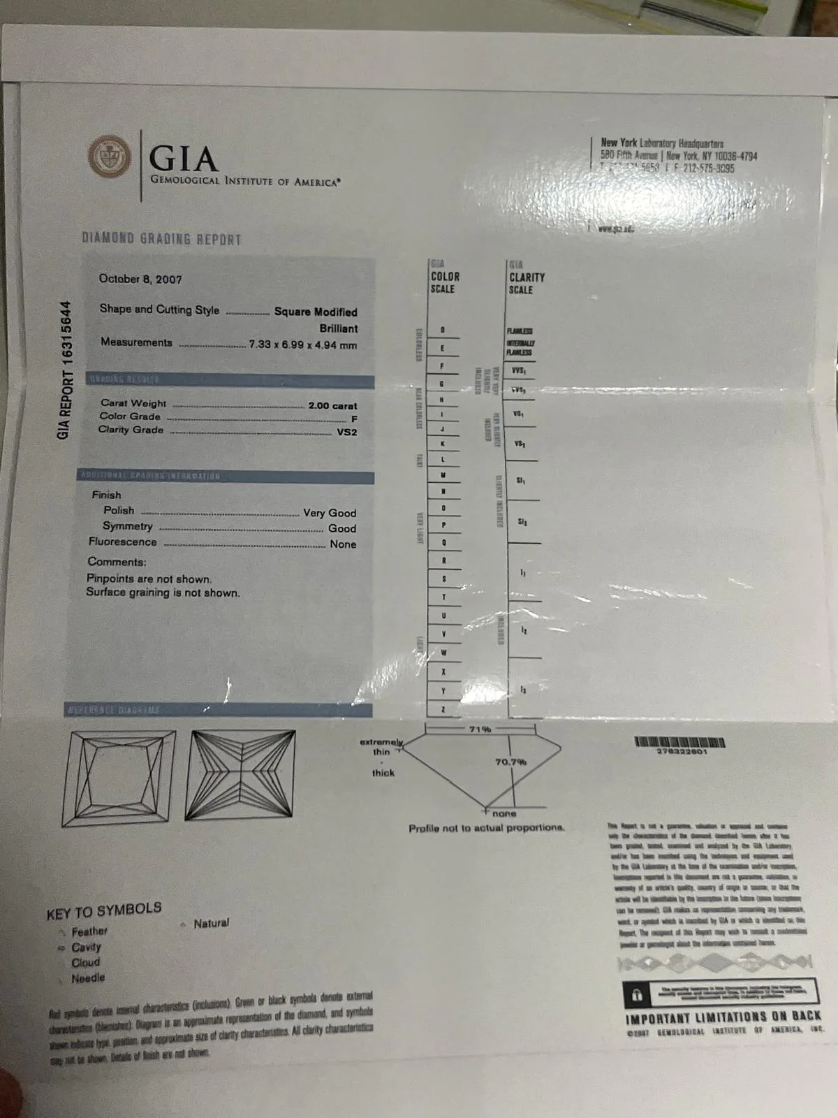 GIA Diamond Engagement Ring 2.00ct - Image 9