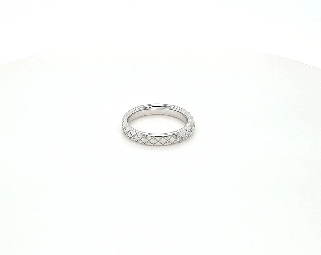 Gucci Diamatissima 18ct White Gold Ring - Image 11
