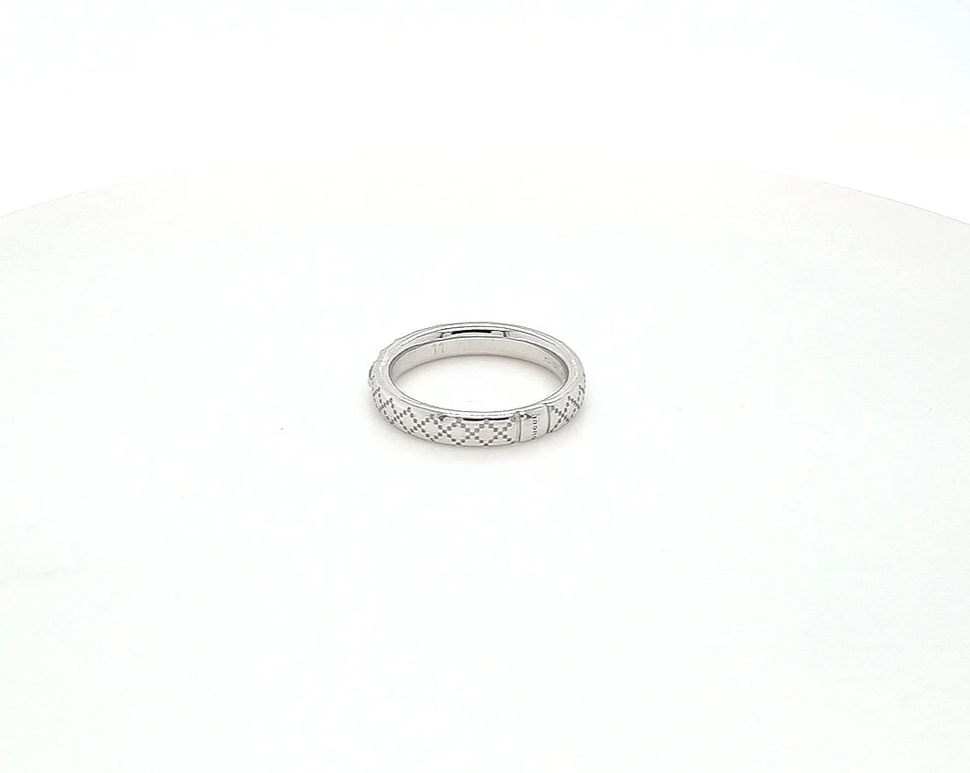 Gucci Diamatissima 18ct White Gold Ring - Image 8