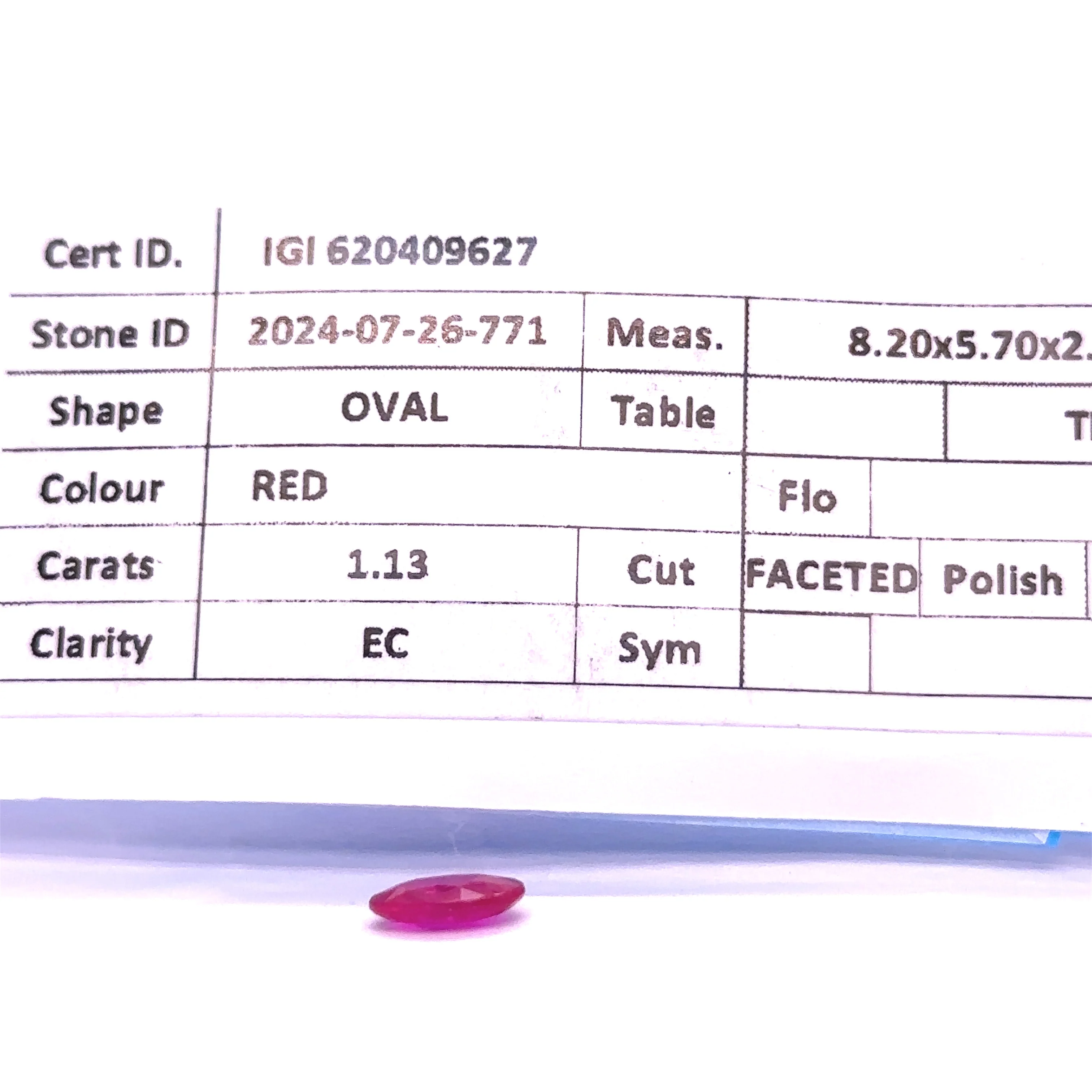 Loose Natural Ruby 1.13ct - Image 6