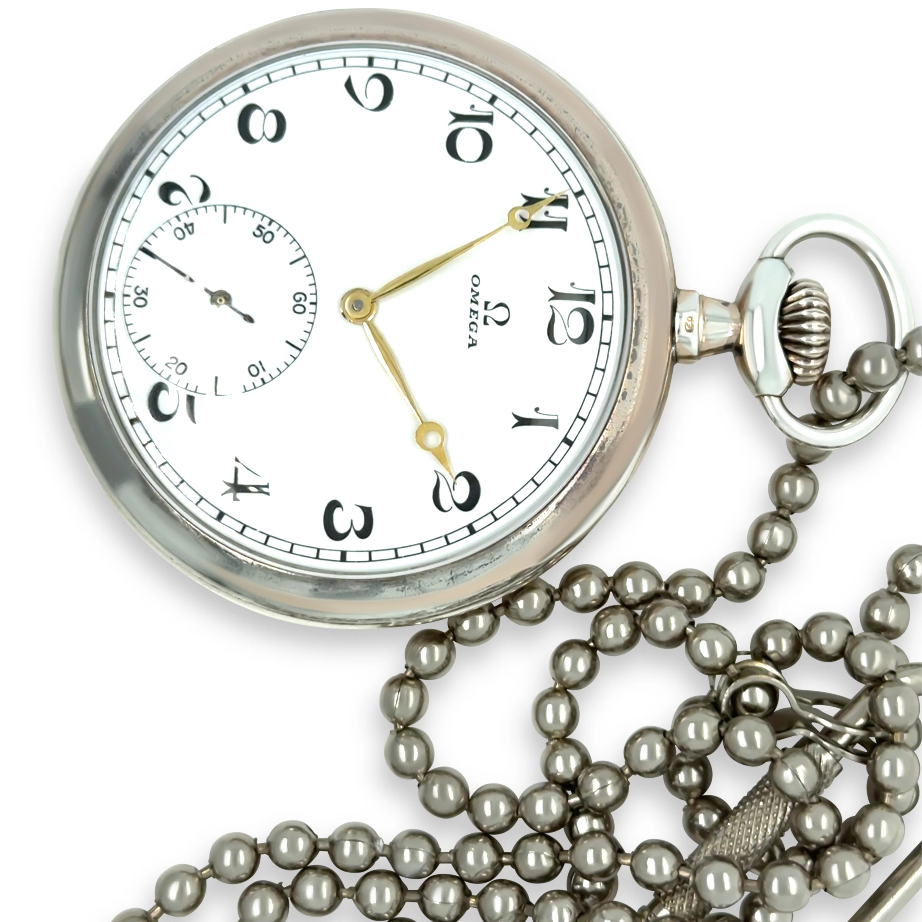 Omega 800 Silver Pocket Grand Prix Watch 50mm – Circa 1915 - Image 3