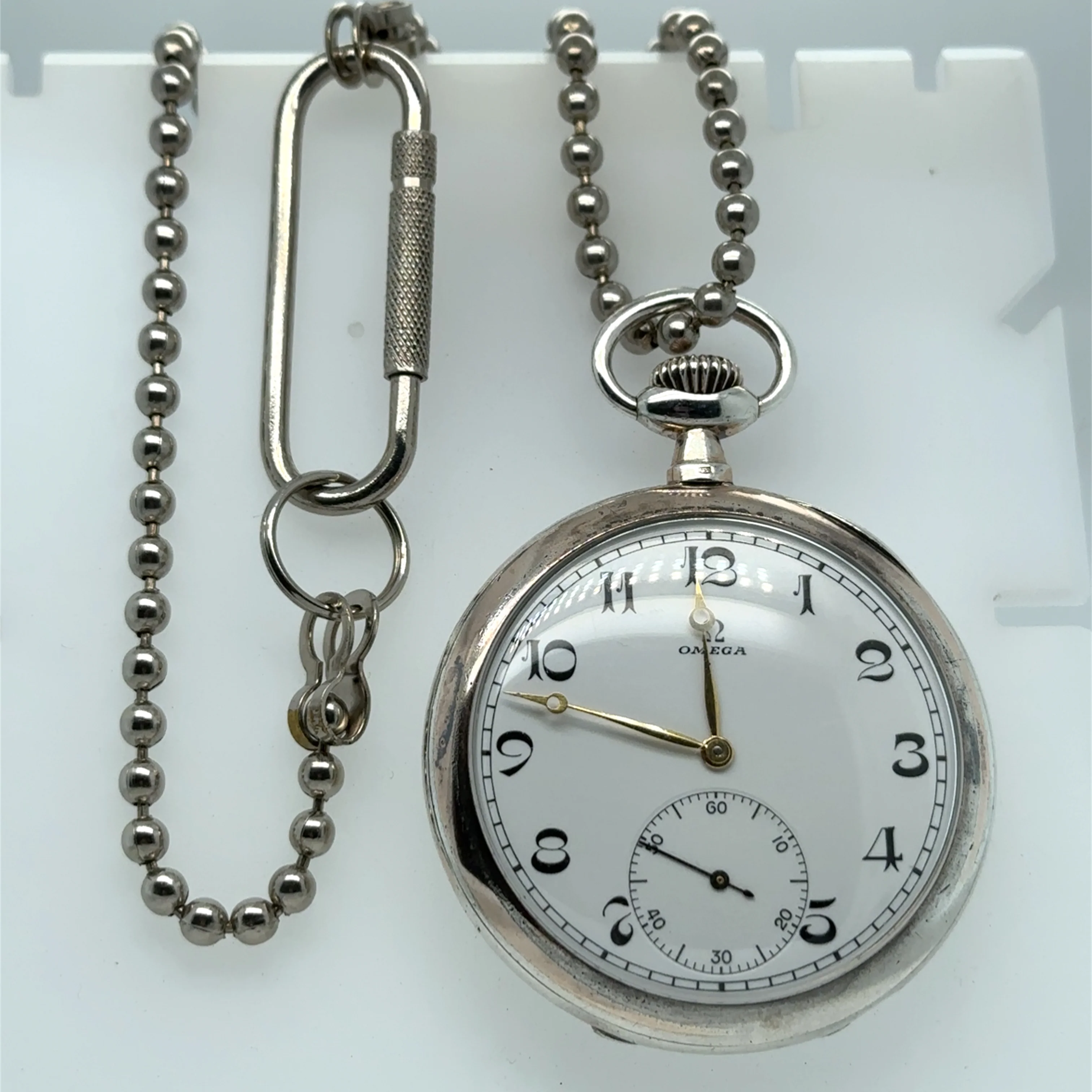 Omega 800 Silver Pocket Grand Prix Watch 50mm – Circa 1915 - Image 8