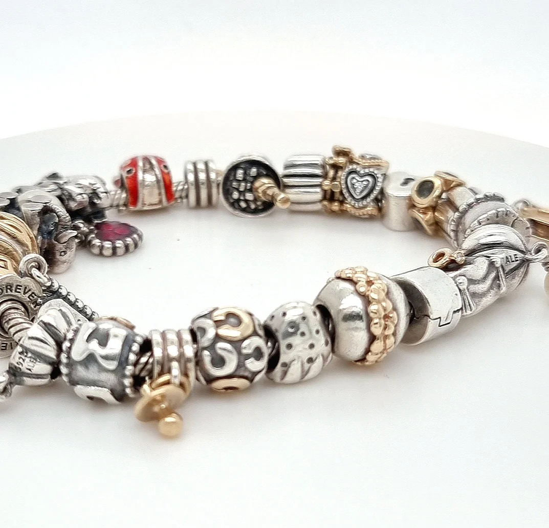 Pandora Silver Charm Bracelet - Image 5