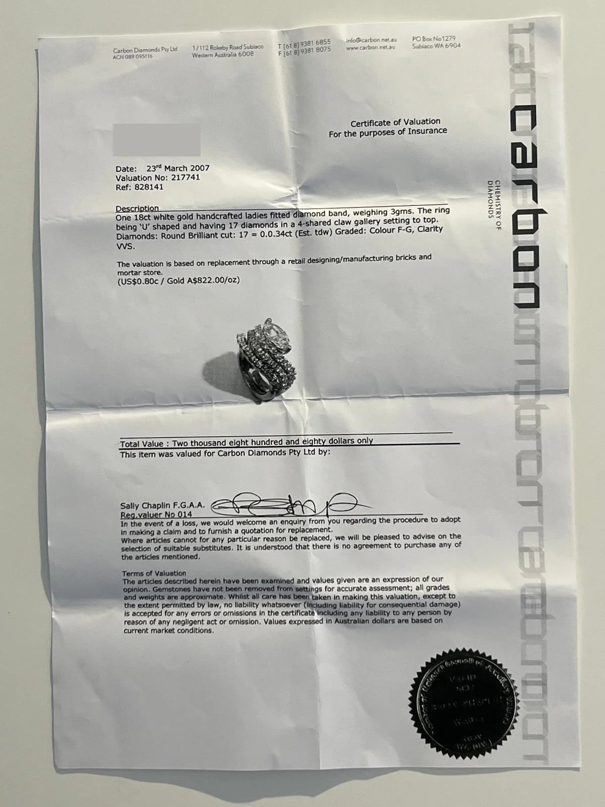 argyle diamonds 18ct White & Yellow Gold Diamond Ring Set 2.34ct - Image 10