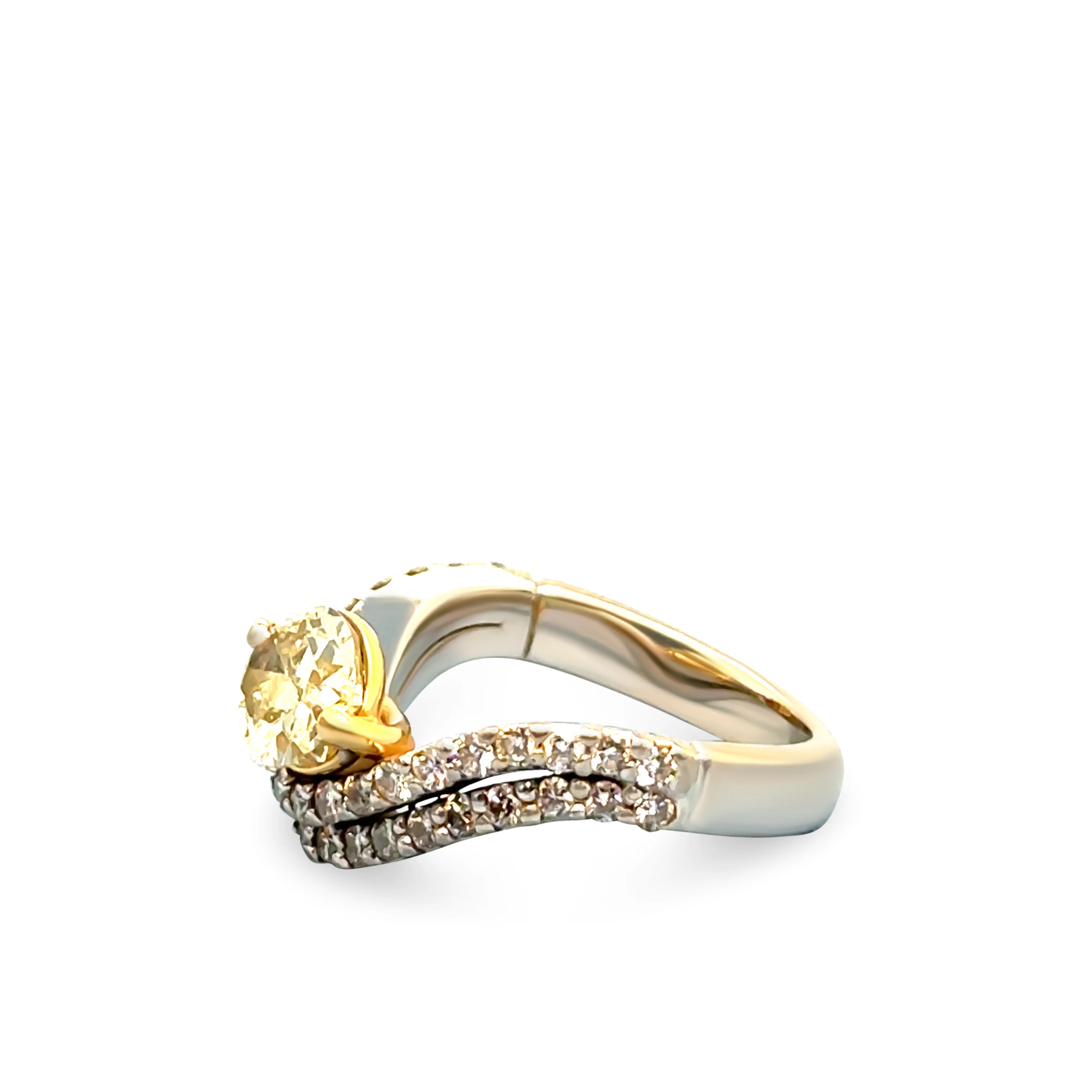 argyle diamonds 18ct White & Yellow Gold Diamond Ring Set 2.34ct - Image 3
