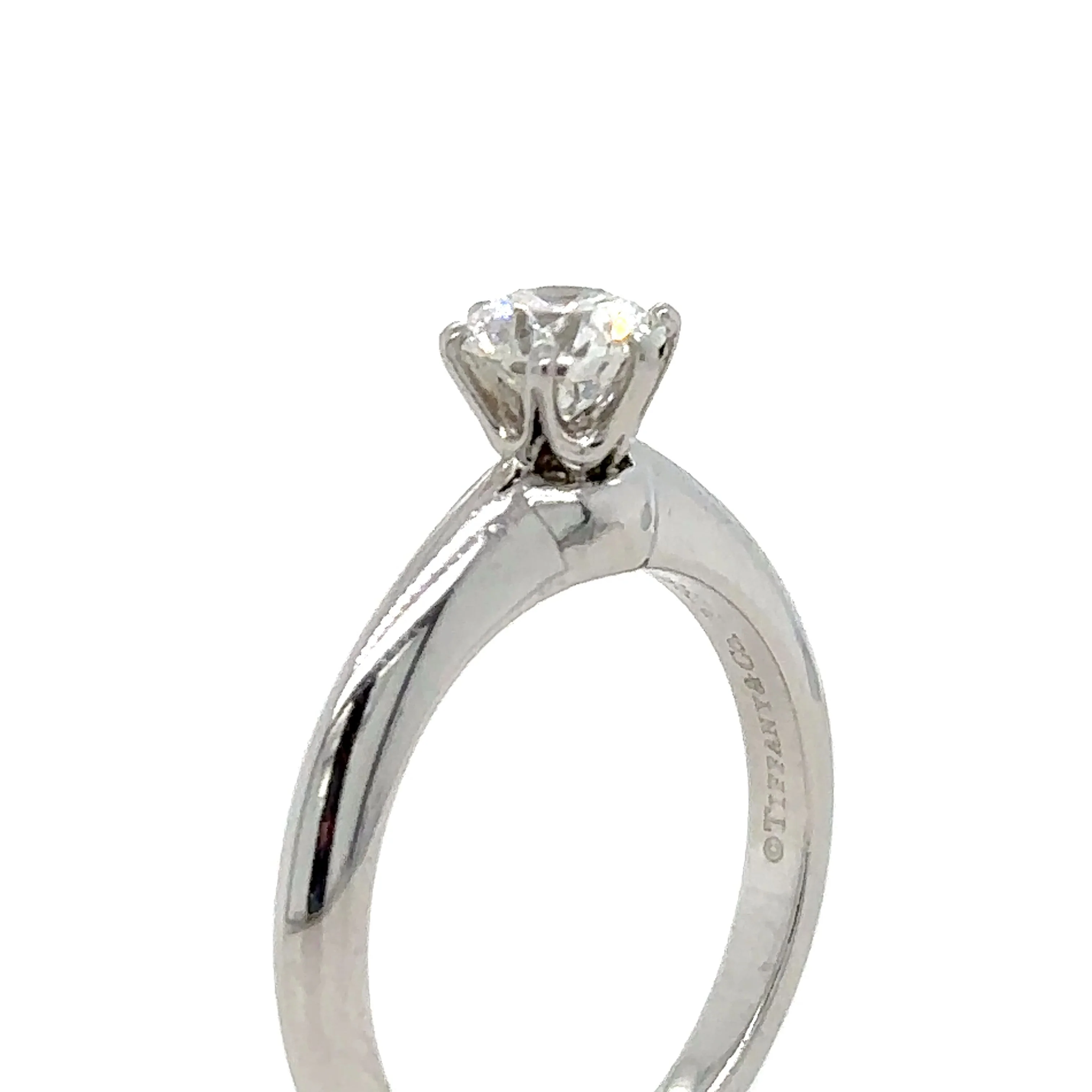 Tiffany & Co Engagement Ring 0.59ct - Image 4