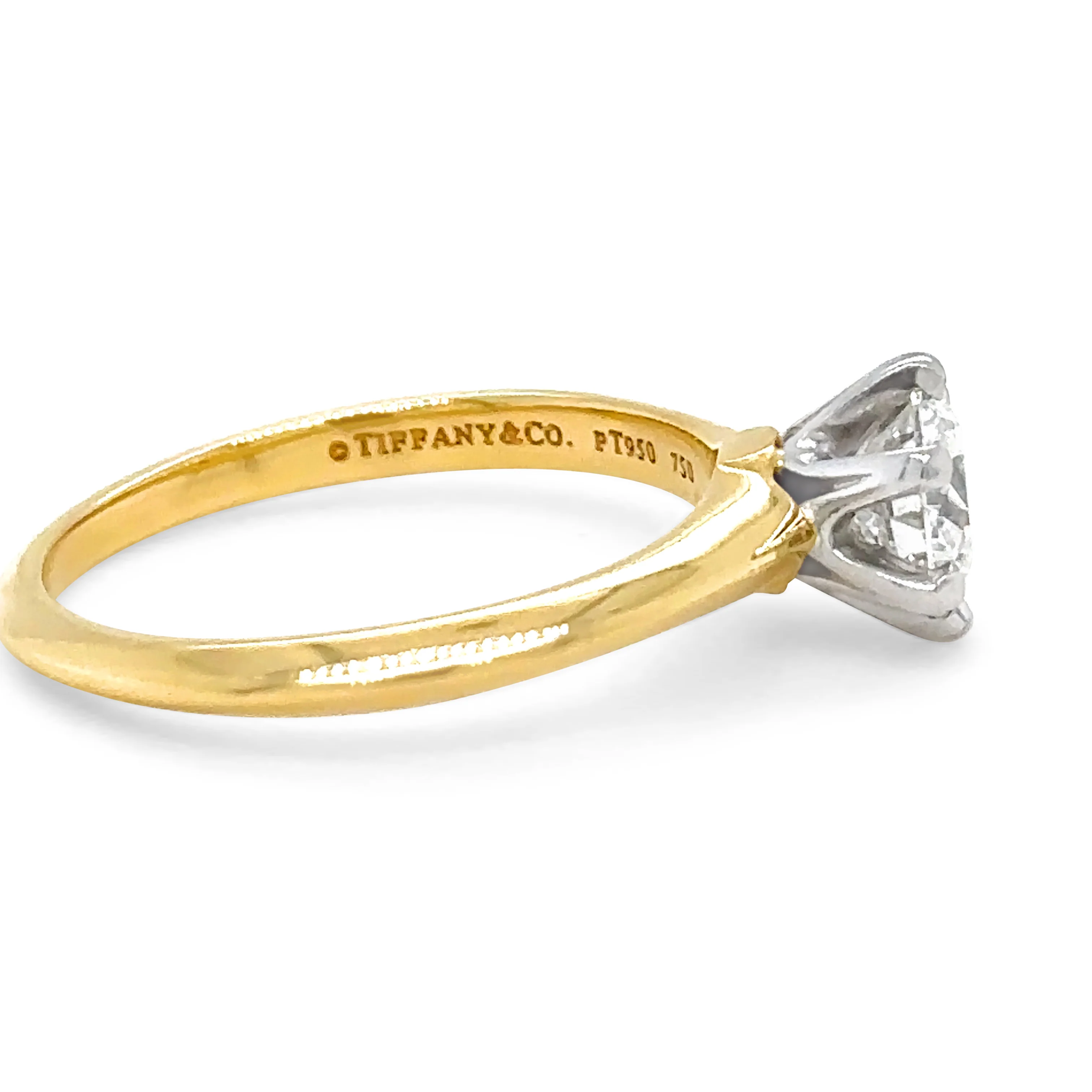 Tiffany & Co Solitaire Engagement Ring 0.82ct - Image 3