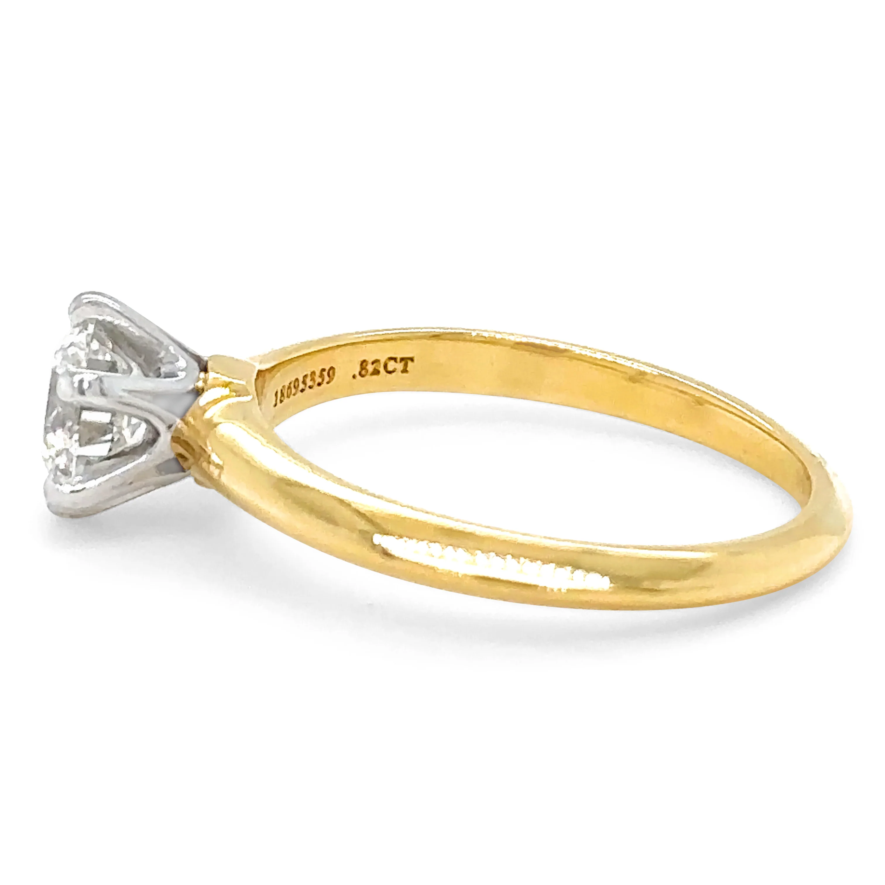 Tiffany & Co Solitaire Engagement Ring 0.82ct - Image 4