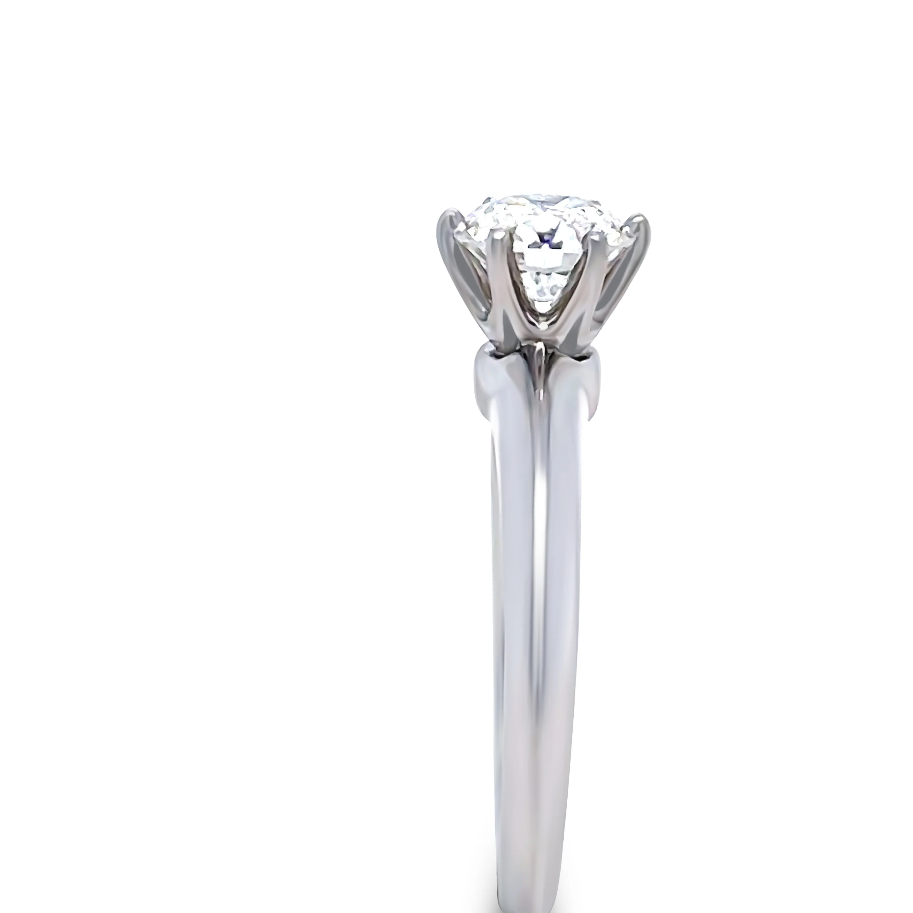 Tiffany & Co Platinum Diamond Engagement Ring 0.85ct - Image 8