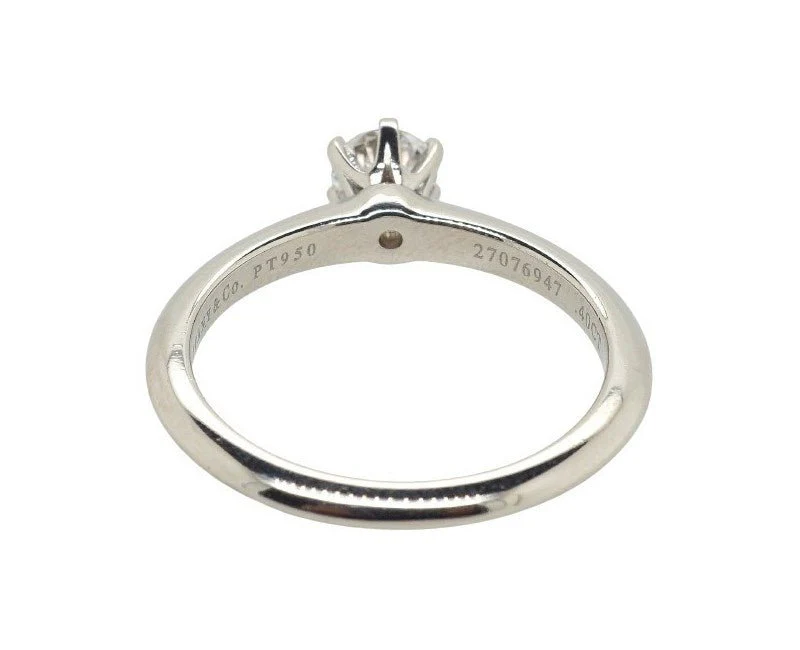 Tiffany & Co Setting Engagement Ring in Platinum 0.40ct - Image 3