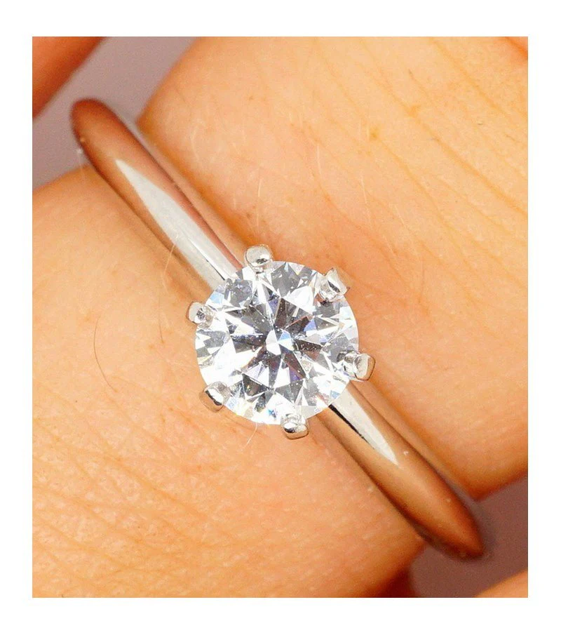 Tiffany & Co Setting Engagement Ring in Platinum 0.40ct - Image 5