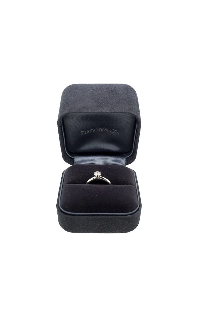 Tiffany & Co Setting Engagement Ring in Platinum 0.40ct - Image 6