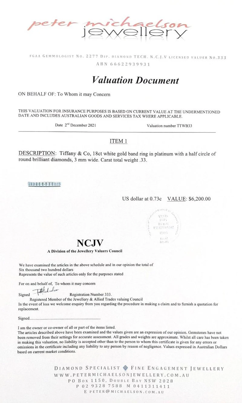 Tiffany & Co Wedding Band .33 - Image 4