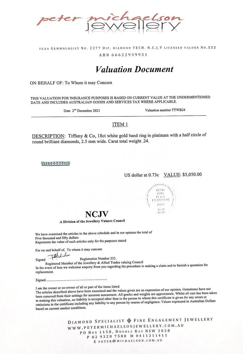 Tiffany & Co Diamond Wedding Band .24 - Image 6