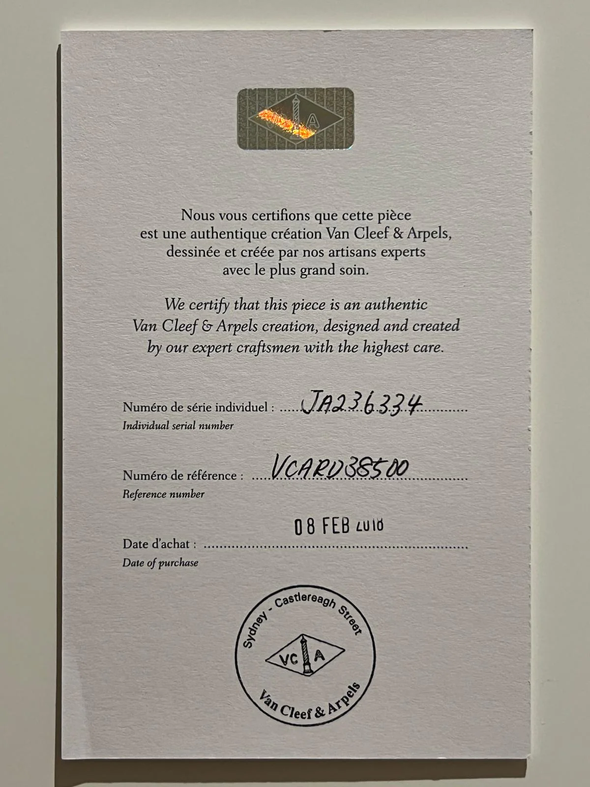 Van Cleef & Arpels 18ct Yellow Gold Vintage Alhambra Carnelian Necklace 5g - Image 12